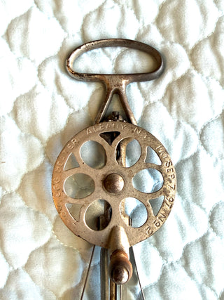 Rare Antique 1897 Lyon Egg Beater/Cream Whip