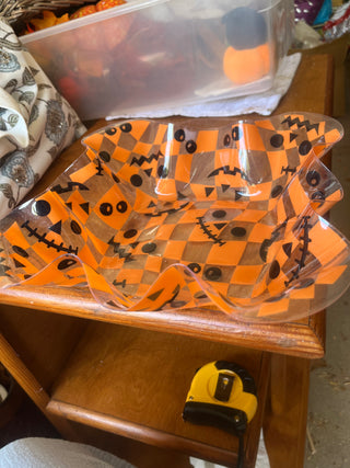 Pumpkin treats bowl