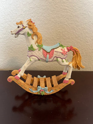 Resin Rocking Horse Figurine