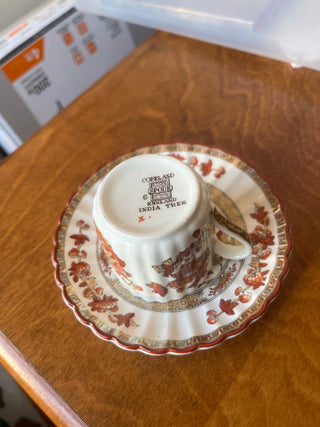 Vtge India Tree demitasse cup and saucer