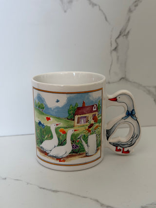 Vintage 1980s Country Goose Mug
