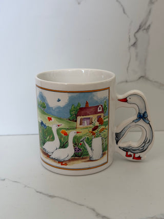 Vintage 1980s Country Goose Mug