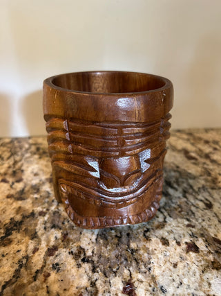 Tiki Wood Mug