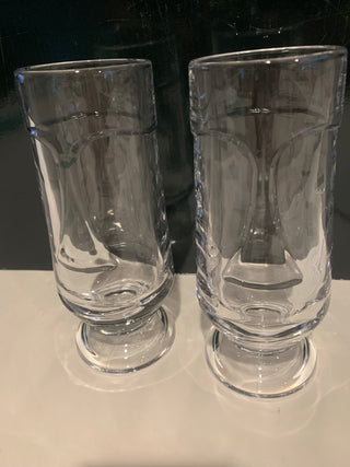 Tiki Face 20oz clear glass (EACH ) Bar Conic