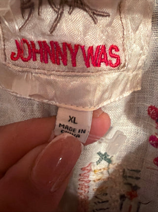 Johnny Was Simmie Blouse Embroidered XL