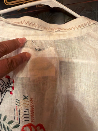 Johnny Was Simmie Blouse Embroidered XL