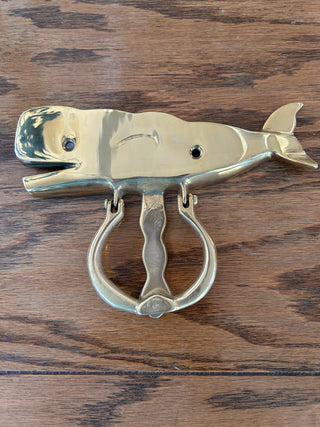 Brass Whale Door Knocker