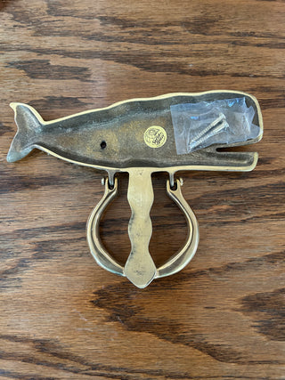 Brass Whale Door Knocker