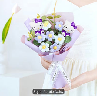 Sanrio Hello Kitty Bouquet Hello Kitty Crochet Daisy Bouquet