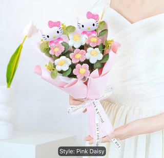 Sanrio Hello Kitty Bouquet Hello Kitty Crochet Daisy Bouquet