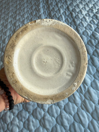 Antique 1890s Weir Stoneware Canning Jar with Lid
