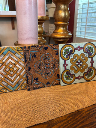 Cork Tiles Hand painted Portugal