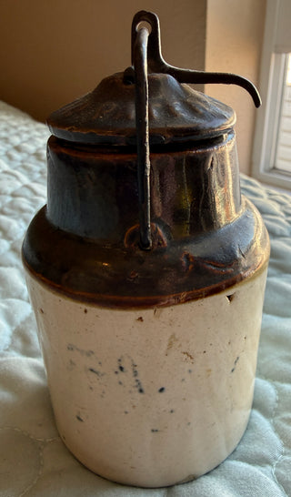 Antique "As You Like It" Stoneware Horseradish Jar
