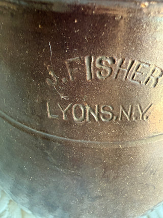 Antique J.Fisher Stoneware Batter Jug