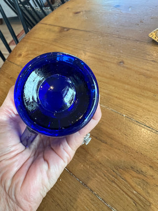Blue Hobnail Fenton Cream Pitcher