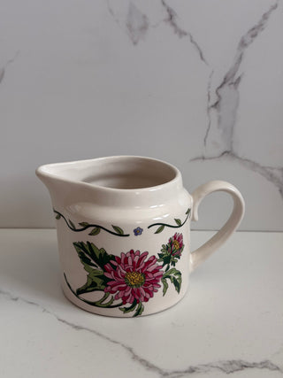 Vintage International China Co. Terrace Blossoms Stoneware Creamer Pitcher