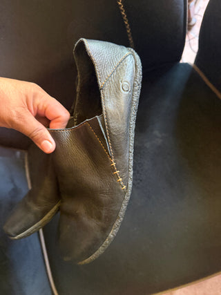 Born Black Leather Loafers size 8/ 41