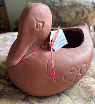 Miali Pottery Duck Planter (as is)