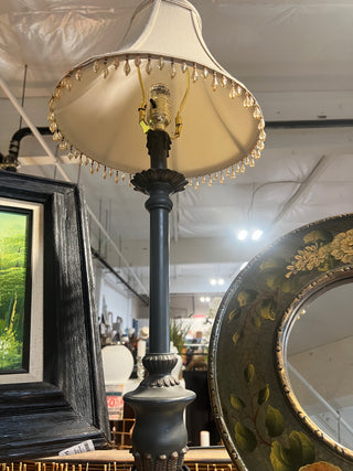 Mj94- Table Lamp with Beaded Shade