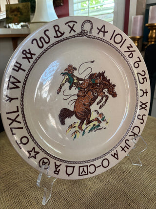 Westward Ho Rodeo Plate