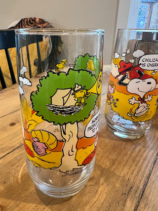 Camp Snoopy Glasses Vintage (Set of 2)