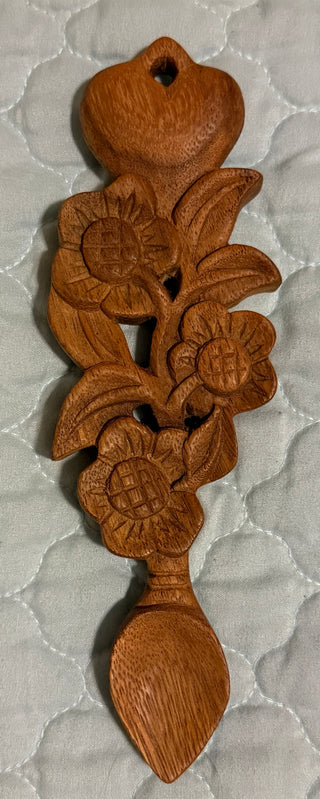 Hand-Carved Welsh Love Spoon