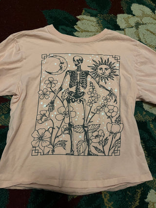 Celestial Skeleton floral T-Shirt