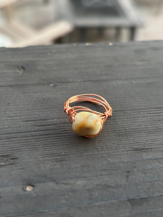 Size 8, Amazonite  Ring
