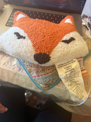 Ashland Fox Decorative needle point pillow