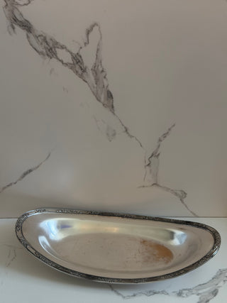 Vintage Roger’s & Bro. Silver-plate Oval Bread Tray
