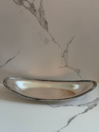 Vintage Roger’s & Bro. Silver-plate Oval Bread Tray