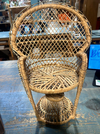 Vintage mini Rattan chair