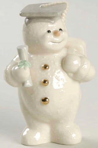 2000 Lenox 12 Months of Snowmen June - "Graduation Snowman"