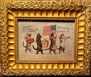 Marching Cats Band, Ornate Gold Frame RCD