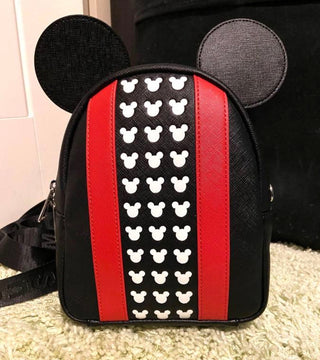 Loungefly Mickey Mouse Ears Convertible Mini Backpack Crossbody Bag