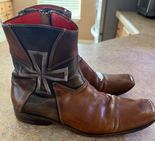 VTG Italian Mark Nason "Capone" Leather Boots Mens SZ. 9
