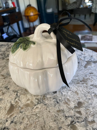 3-wick White Pumpkin Candle