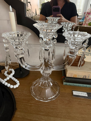 Vtg Shannon Crystal Designs of Ireland Candelabra