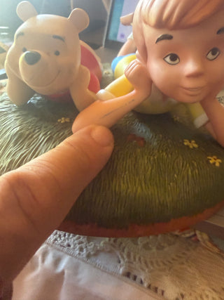 Disney Pooh & Christopher Robbin "Being with You" Figurine 3.5H X 8"W