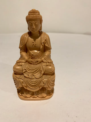 4” resin Zen Buddha