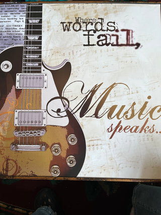Where Words Fail, Music Speaks Wall Art