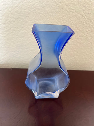 Royal Gallery Blue Iridescent Bud Vase