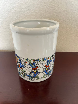 Vintage Stoneware Utensil Holder, B.I.A Cordon Bleu