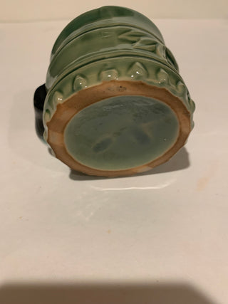 Vntg ceramic panda bamboo 2.5” vase