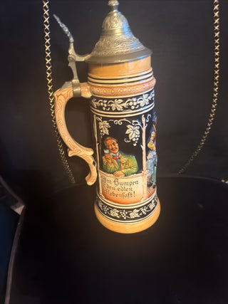 Vintage German Beer Stien 16" 2 Liters