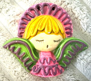 MCM Psychedelic Kitschy Angel Plaque