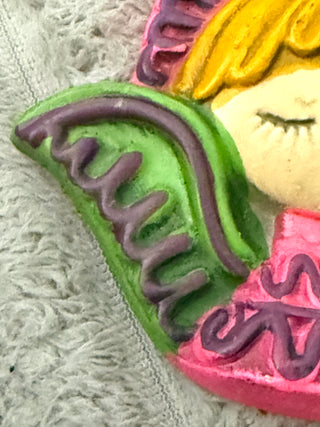 MCM Psychedelic Kitschy Angel Plaque