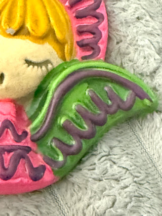 MCM Psychedelic Kitschy Angel Plaque