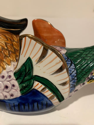 Vntg porcelain Wood Duck  Japan