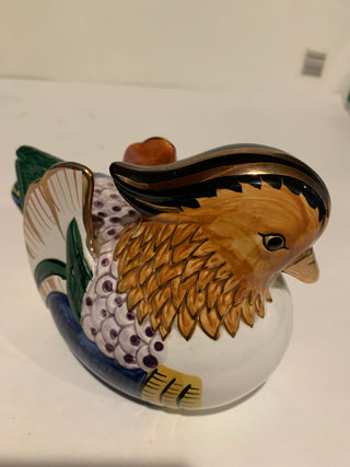 Vntg porcelain Wood Duck  Japan